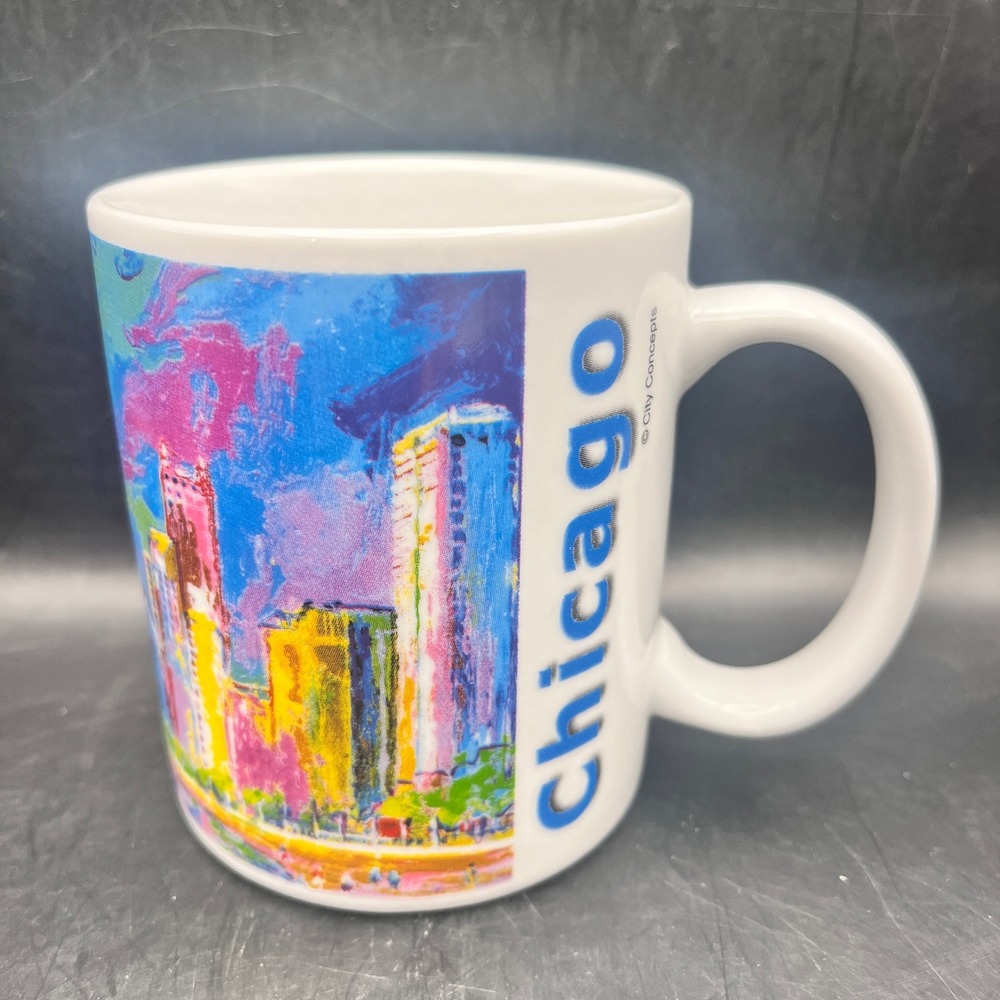 Richard Wallich Chicago Skyline Impressionist Coffee Mug City Concepts Art 10 oz